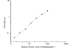 Typical standard curve (SNCA ELISA Kit)