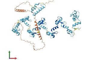 AlphaFold protein structure predicition of Human Recombinant ZNF432 Protein, UniprotID O94892