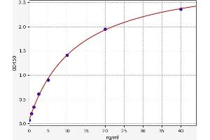 Typical standard curve (PRSS1 ELISA Kit)
