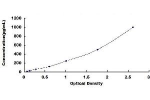 Typical standard curve (GM-CSF ELISA Kit)