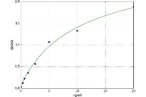 A typical standard curve