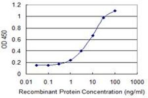 Detection limit for recombinant GST tagged IL31RA is 0. (IL31RA antibody  (AA 21-120))