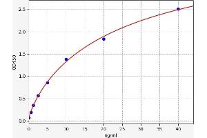 Typical standard curve (NDRG1 ELISA Kit)