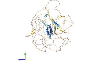 AlphaFold protein structure predicition of Mouse Recombinant Dlgap4 Protein, UniprotID B1AZP2 (DLGAP4 Protein (AA 1-992) (His tag))