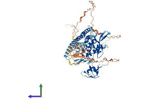 AlphaFold protein structure predicition of Human Recombinant SNX18 Protein, UniprotID Q96RF0 (SNX18 Protein (AA 1-628) (His tag))