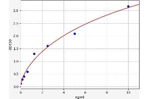 Typical standard curve (Calpain S1 ELISA Kit)