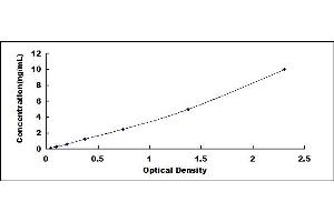 Typical standard curve (p21 ELISA Kit)