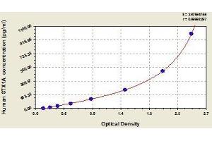 Typical standard curve (STX1A ELISA Kit)