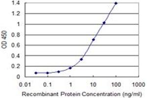 Detection limit for recombinant GST tagged PITPNA is 0. (PITPNA antibody  (AA 171-270))
