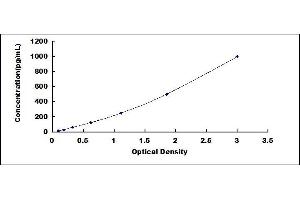 Typical standard curve (IFNA11 ELISA Kit)