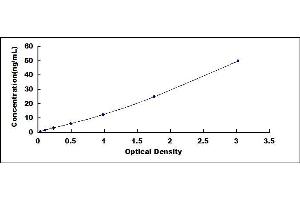 Typical standard curve (Acetylcholinesterase ELISA Kit)