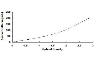 Typical standard curve