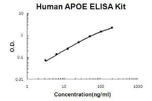 Human APOE PicoKine ELISA Kit standard curve