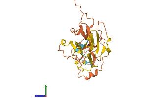 AlphaFold protein structure predicition of Human Recombinant ERVK-5 Protein, UniprotID Q9HDB8