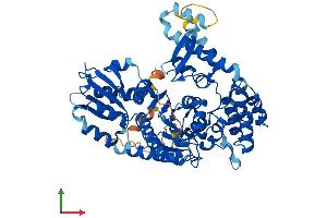AlphaFold protein structure predicition of Mouse Recombinant Stxbp3 Protein, UniprotID Q60770