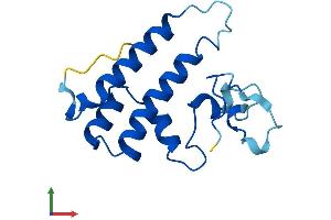 AlphaFold protein structure predicition of Human Recombinant BUD31 Protein, UniprotID P41223