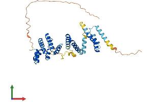 AlphaFold protein structure predicition of Human Recombinant RRN3P2 Protein, UniprotID A6NIE6 (RRN3P2 Protein (AA 1-340) (His tag))
