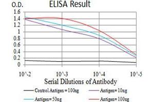 Black line: Control Antigen (100 ng), Purple line: Antigen(10 ng), Blue line: Antigen (50 ng), Red line: Antigen (100 ng), (ATG13 antibody  (AA 339-550))