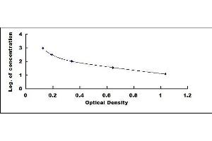 Typical standard curve (1-Desamino 8D Arginine Vasopressin ELISA Kit)