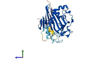 AlphaFold protein structure predicition of Mouse Recombinant Stard10 Protein, UniprotID Q9JMD3 (STARD10 Protein (AA 1-291) (His tag))