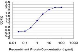 Detection limit for recombinant GST tagged PWP1 is approximately 0.