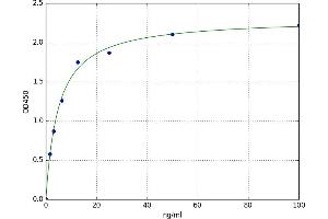 A typical standard curve