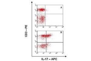 Image no. 1 for anti-Interleukin 17A (IL17A) antibody (APC) (ABIN230413) (Interleukin 17a antibody  (APC))