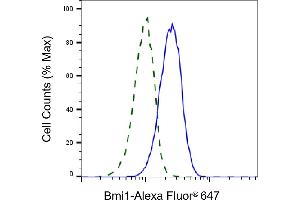 Validation of Bmi1 knockdown using flow cytometry. (Recombinant BMI1 antibody)