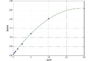 A typical standard curve