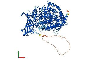 AlphaFold protein structure predicition of Mouse Recombinant Npepps Protein, UniprotID Q11011 (NPEPPS Protein (AA 1-920) (His tag))
