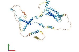 AlphaFold protein structure predicition of Mouse Recombinant Utp3 Protein, UniprotID Q9JI13 (UTP3 Protein (AA 1-469) (His tag))