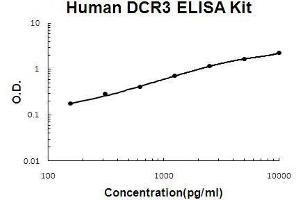 Human DCR3/TNFRSF6B PicoKine ELISA Kit standard curve
