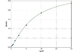 A typical standard curve