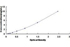 Typical standard curve (MELK ELISA Kit)