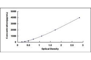 Typical standard curve (MMP1 ELISA Kit)