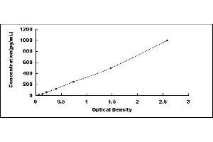 Typical standard curve (FGF2 ELISA Kit)