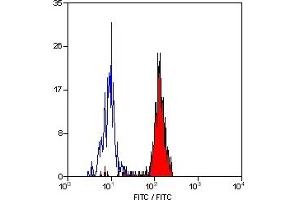 Staining of human peripheral blood monocytes with Mouse anti Human CD33 using antibody ABIN118637 (CD33 antibody)