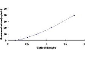 Typical standard curve (THRA ELISA Kit)