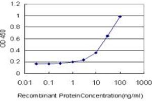 Detection limit for recombinant GST tagged MSLN is approximately 1ng/ml as a capture antibody. (Mesothelin antibody  (AA 464-563))