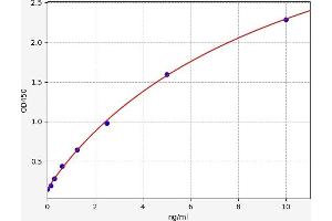 Typical standard curve (ANTXR1 ELISA Kit)