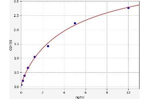 Typical standard curve (HADH ELISA Kit)