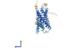 AlphaFold protein structure predicition of Human Recombinant FFAR3 Protein, UniprotID O14843