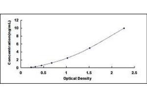 Typical standard curve (ITGAL ELISA Kit)