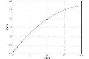 A typical standard curve (SOD2 ELISA Kit)