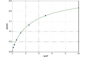 A typical standard curve