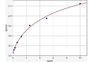 Typical standard curve (NR1H2 ELISA Kit)