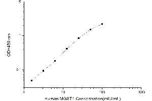 Typical standard curve (MGST1 ELISA Kit)