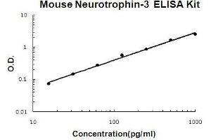 Mouse Neurotrophin-3 PicoKine ELISA Kit standard curve (Neurotrophin 3 ELISA Kit)