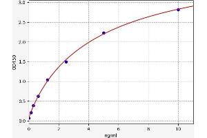 Typical standard curve (CD33 ELISA Kit)