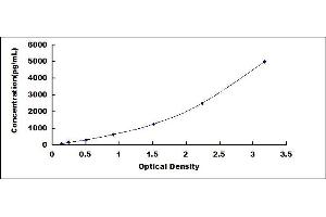 Typical standard curve